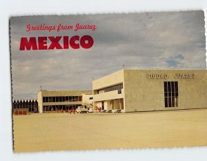 Postcard Juárez Airport Greetings from Juárez Mexico