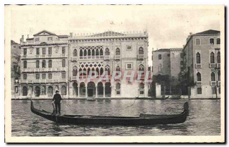 Old Postcard Venezia Palazzo Ca d & # 39Oro