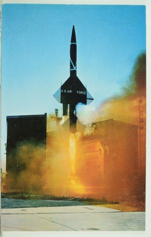 1958 Air Force Bomac Missile Sage System Cape Canaveral Promotional Postcard P37 