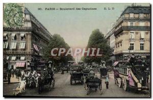 Paris Old Postcard Boulevard des Capucines