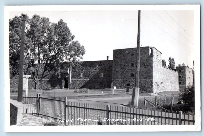 Chambly Quebec Canada Postcard Vieux Fort c1930's Vintage Posted RPPC Photo