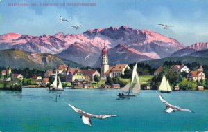 Germany - Starnberger See Seeshaupt mit Benediktenwand 03.23