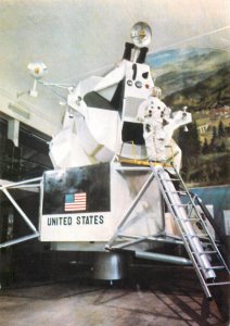Model of the Apollo 11 lunar module postcard
