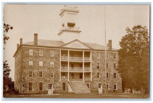 1908 Old Academy School View DeRuyter New York NY RPPC Photo Posted Postcard 