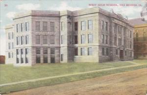 Iowa Des Moines West High School 1910