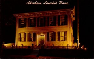 Illinois Springfield Abraham Lincoln's Home At Night