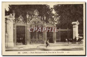 Old Postcard Lyon Monumental Gate Park Tete d Or