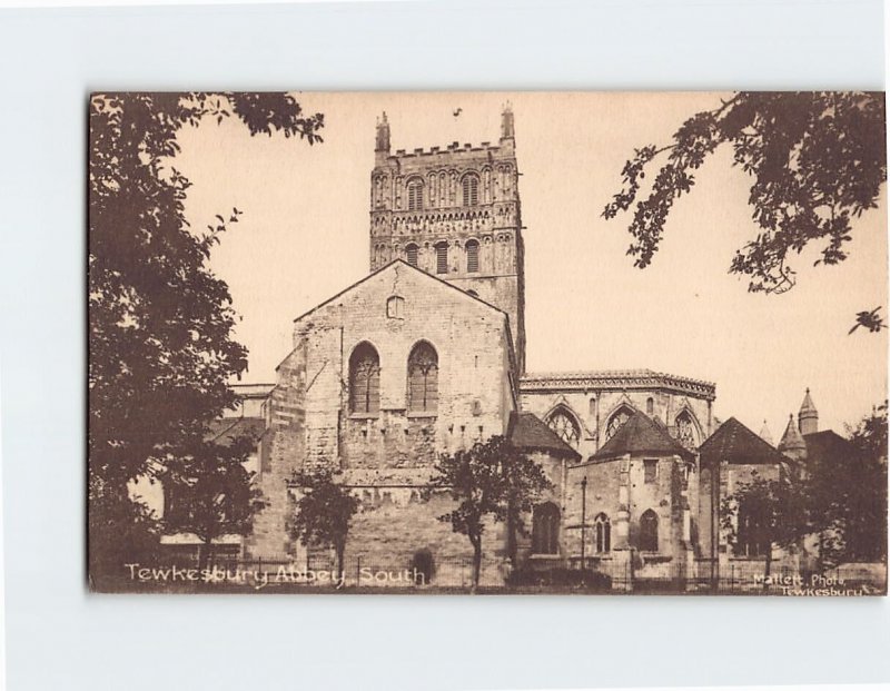 Postcard Tewkesbury Abbey South Tewkesbury England