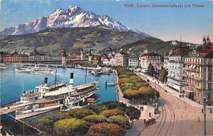 Luzern Schweizerhofquai und Pilatus Switzerland Postal Used Unknown, Missing ...