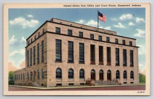 Hammond Indiana In United States Post Office And Court House Postcard M30