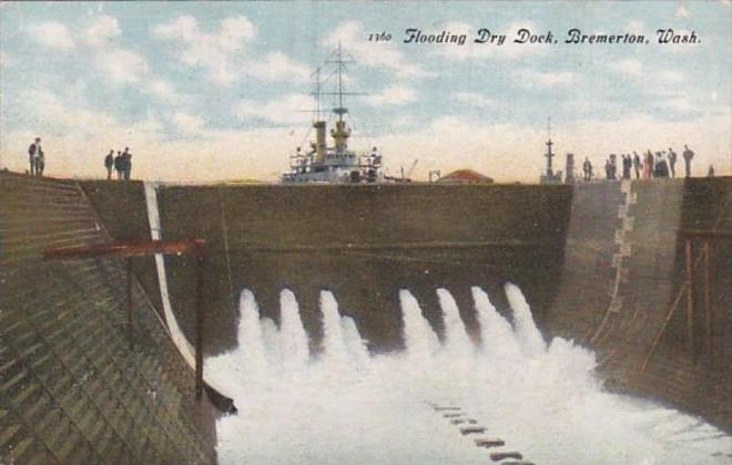 Washington Bremerton Flooding A Dry Dock