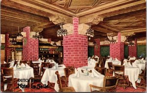 Postcard Dutch Room Restaurant at Hotel La Salle in Chicago, Illinois~644