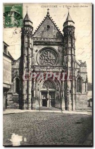 Old Postcard Compiegne The Church of Saint Anthony