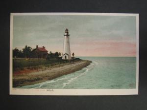 STE CLAIRE RIVER MI Gratiot LIGHTHOUSE Det Pub c1910