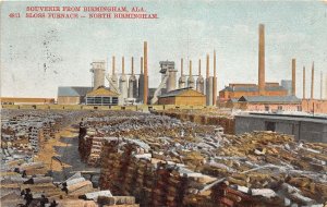 J53/ North Birmingham Alabama Postcard c1910 Sloss Furnace  252