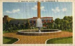 Municipal Electric Light Plant - Chambersburg, Pennsylvania PA  