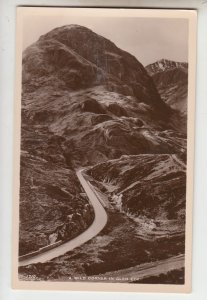 P2373,  vintage RPPC wild corner in glen coe scotland