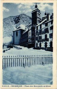 CPA BRIANCON - Place des Remparts en hiver (112786)