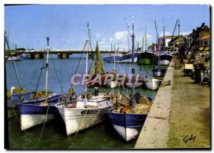 Postcard Saint Gilles Modern Life On The Harbor Bridge And The Boat