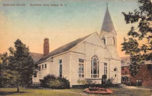 Methodist Church Southold Long Island New York Antique Postcard L3104