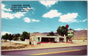 Canyon Motel Albuquerque NM New Mexico USA 1961 Postcard H67