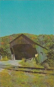 Covered Bridge Bartonsville Railroad Covered Bridge At Bartonsville Vermont