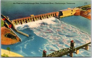 A Review Of Chickamauga Dam Tennessee River Chattanooga Tennessee TN Postcard