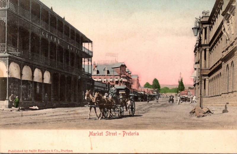 South Africa Pretoria Market Street Horse and Carriage