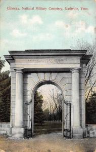 Nashville Tennessee 1910 Postcard Gateway National Military Cemetery