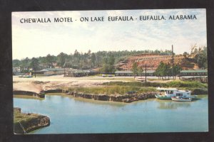 EYFAULA ALABAMA CHEWALLA MOTEL VINTAGE ADVERTISING POSTCARD
