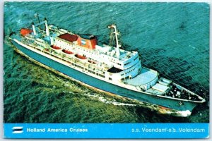 Postcard - s.s. Veendam-s.s. Volendam - Holland America Cruises