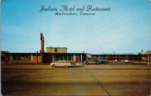 Jackson Motel and Restaurant Murfreesboro TN Postcard PC479