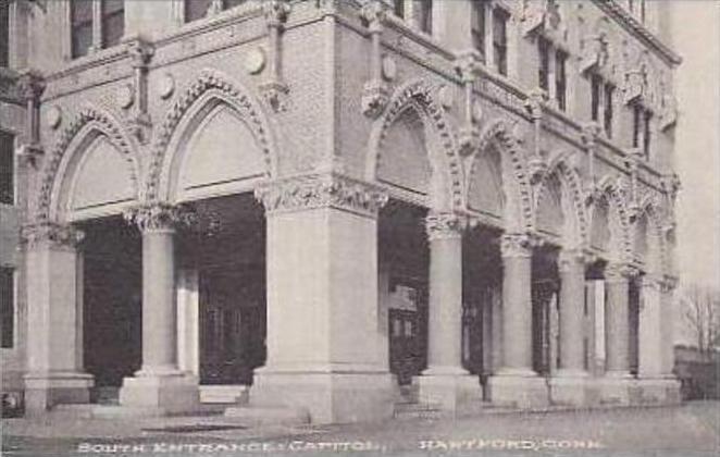 Connecticut Hartford South Entrance Capitol Albertype