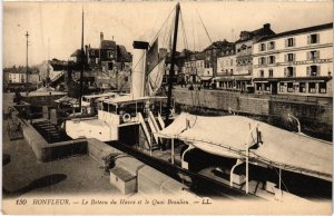 CPA HONFLEUR Le Bateau du Havre et le Quai Beaulieu (1258572)