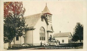 Black Hawk 1909 United Brethren Church Hudson Iowa RPPC Photo Postcard 20-3730