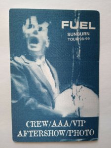 Fuel Backstage Music Pass Original 1999 Alternative Rock Sunburn Tour Blue