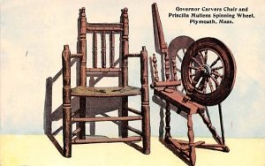 Governor Carver Chair in Plymouth, Massachusetts and Priscilla Mullen's Spinn...