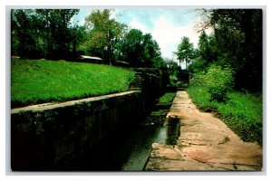 Triple Locks Roscoe Village Coshocton Ohio OH Civil War UNP Chrome Postcard P17