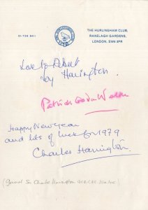 Charles Harington WW1 Boer War Chanak Crisis Military Leader Hand Signed Letter