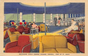 Admiral Mezzanine Circle Lounge Ferry & Paddle Boats Ship 1949 