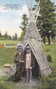 Heap Big Indians Waiting To Greet You Menominee Indian Reservation Between Sh...