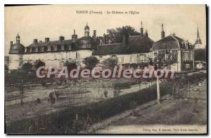 Postcard Old Toucy Le Chateau And I'Eglise