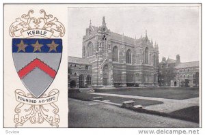 KEBLE College, Coat of Arms, OXFORD, Oxfordshire, England, United Kingdom, 00...