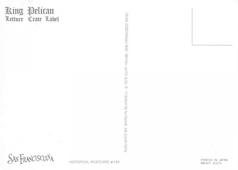 King Pelican, California Iceberg Lettuce 