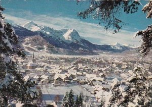 Germany Garmisch-Partenkirchen Gegen Zugspitzgruppe und Tiroler Berge