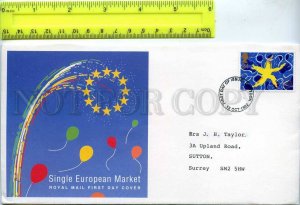 242232 UK 1992 year Single European Market FDC