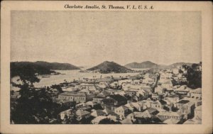 St Thomas Virgin Islands VI Charlotte Amalie Vintage Postcard