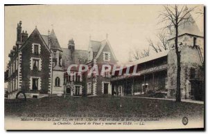 Postcard Old Amboise Castle of Clos Luce