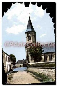 Postcard Modern Pionsat P P The Church view of Vieux Chateau