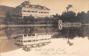 Pike New Hampshire Lake Tarleton Club Waterfront Real Photo Postcard AA72376